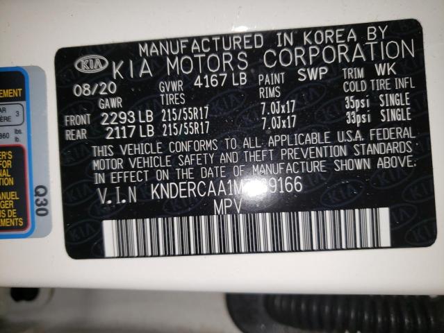 KNDERCAA1M7139166 - 2021 KIA SELTOS EX WHITE photo 12