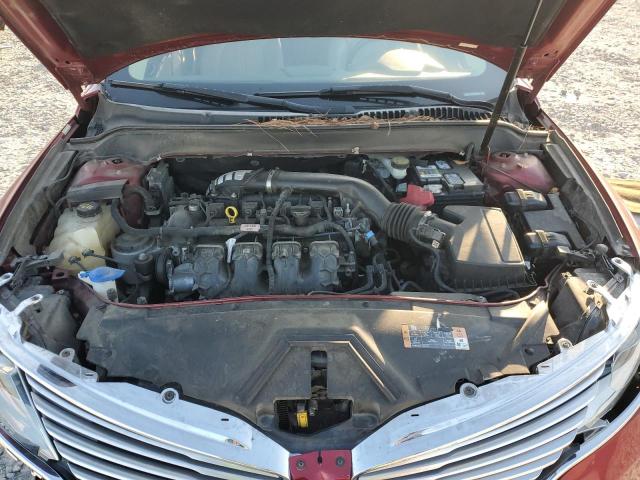 3LN6L2G94DR825767 - 2013 LINCOLN MKZ RED photo 11