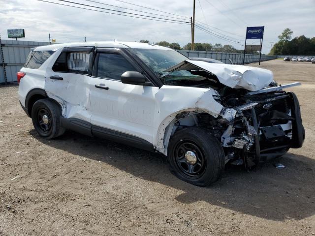1FM5K8AB5LGC63316 - 2020 FORD EXPLORER POLICE INTERCEPTOR WHITE photo 4