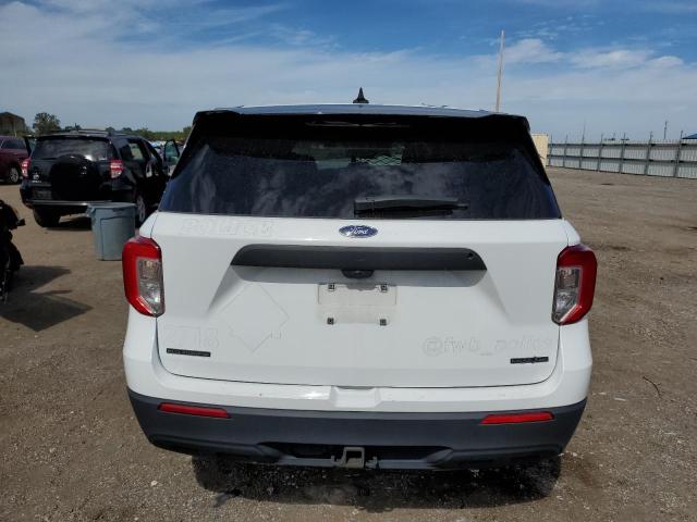 1FM5K8AB5LGC63316 - 2020 FORD EXPLORER POLICE INTERCEPTOR WHITE photo 6