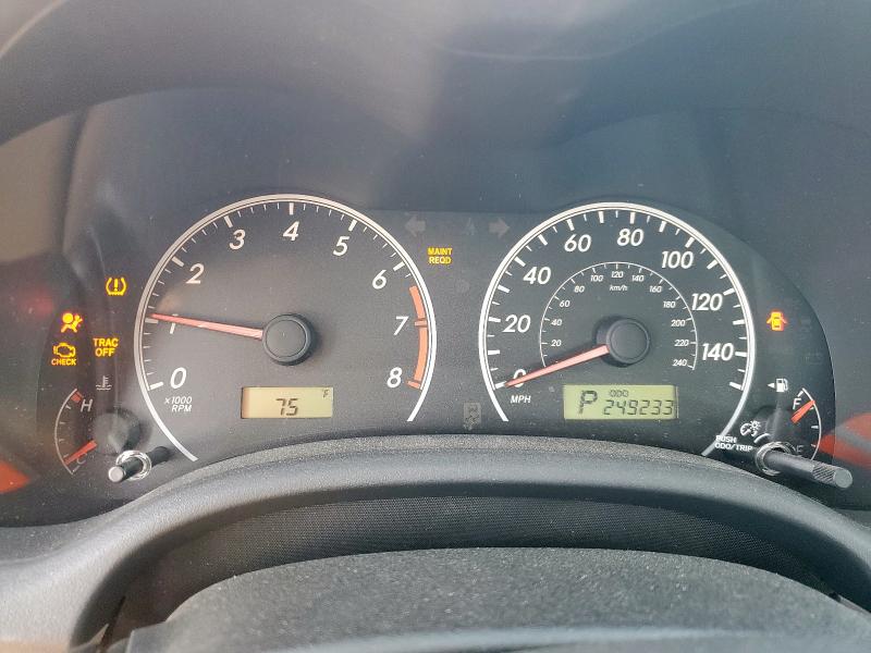 5YFBU4EE0DP152722 - 2013 TOYOTA COROLLA BASE Черный фото 9