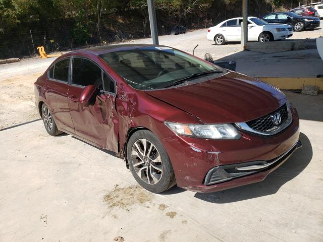 19XFB2F89FE270387 - 2015 HONDA CIVIC EX BURGUNDY photo 4