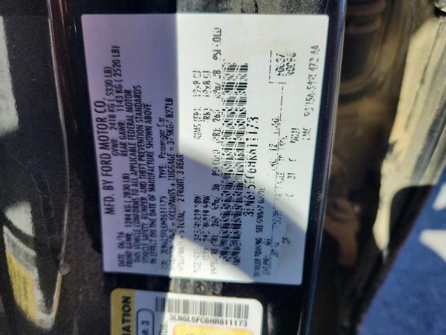 3LN6L5FC6HR611173 - 2017 LINCOLN MKZ RESERVE შავი ფოტო 12