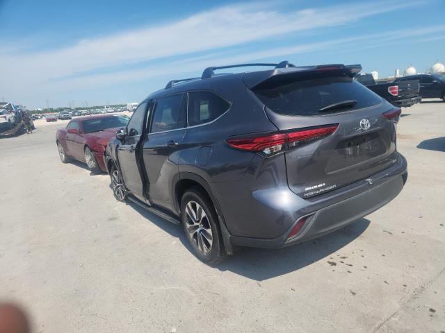 5TDGZRAH7MS061345 - 2021 TOYOTA HIGHLANDER XLE Gris photo 2