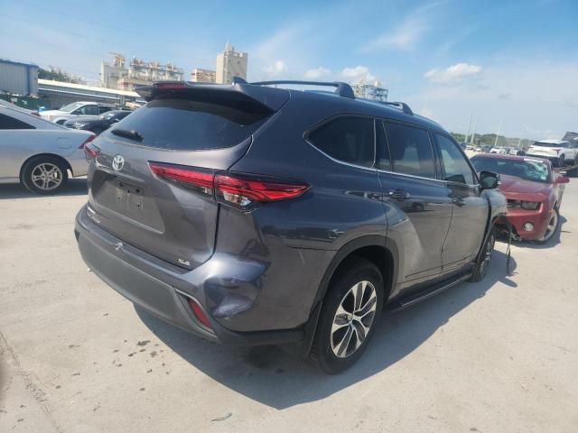 5TDGZRAH7MS061345 - 2021 TOYOTA HIGHLANDER XLE Gris photo 3