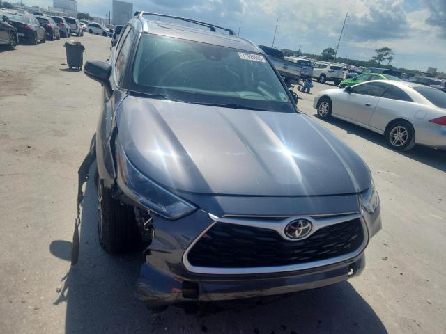 5TDGZRAH7MS061345 - 2021 TOYOTA HIGHLANDER XLE Gris photo 5