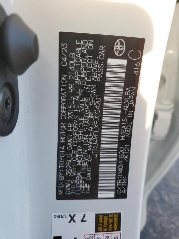 JTDB4MEEXPJ004201 - 2023 TOYOTA COROLLA LE WHITE photo 12