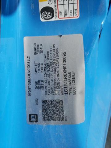 1G1FJ1R6XN0130095 - 2022 CHEVROLET CAMARO ZL1 BLUE photo 12