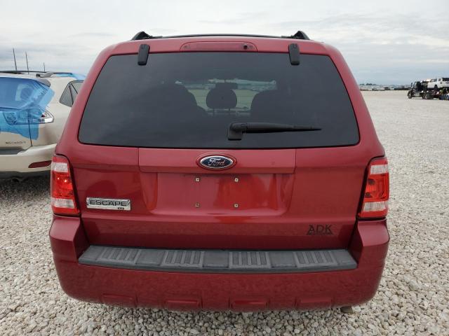 1FMCU03729KA82580 - 2009 FORD ESCAPE XLT RED photo 6