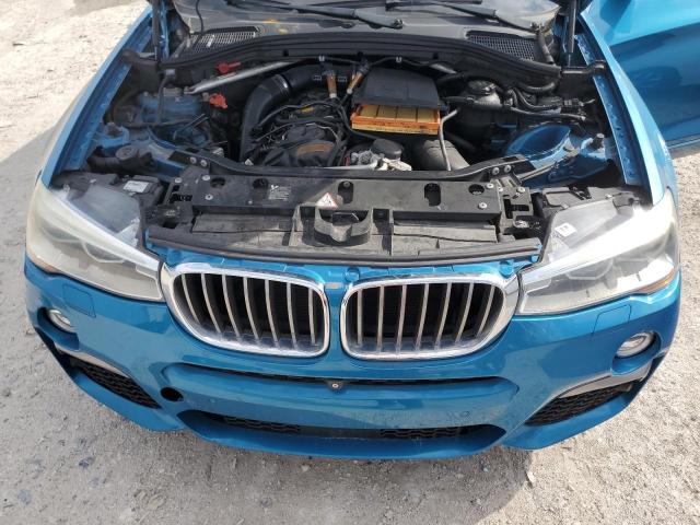 5UXXW7C55G0M91008 - 2016 BMW X4 XDRIVEM40I BLUE photo 12