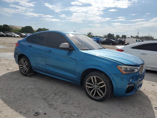5UXXW7C55G0M91008 - 2016 BMW X4 XDRIVEM40I BLUE photo 4