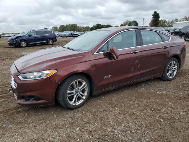 3FA6P0SU9FR204087 - 2015 FORD FUSION TITANIUM PHEV MAROON photo 1