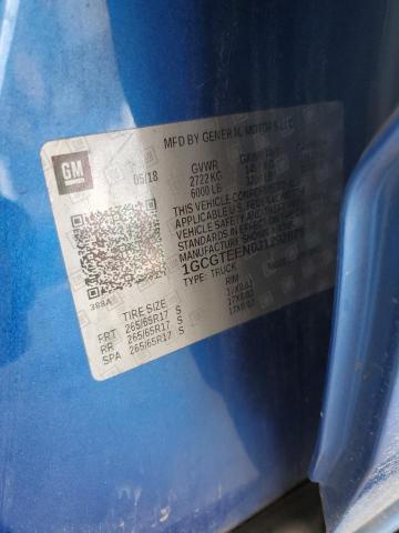 1GCGTEEN0J1292879 - 2018 CHEVROLET COLORADO ZR2 BLUE photo 12