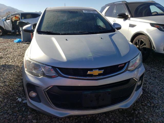 1G1JD6SH9H4135196 - 2017 CHEVROLET SONIC LT SILVER photo 5