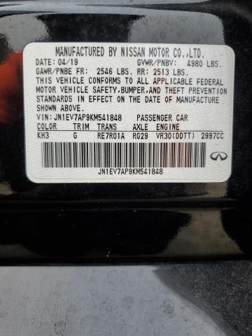 JN1EV7AP9KM541848 - 2019 INFINITI Q50 LUXE 黑色 照片 13