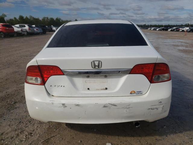 2HGFA16379H327052 - 2009 HONDA CIVIC VP WHITE photo 6