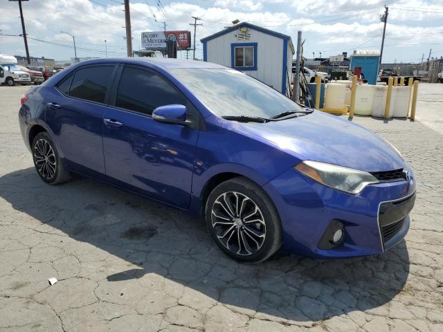5YFBURHE3FP211435 - 2015 TOYOTA COROLLA L BLUE photo 4