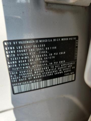 3VV3B7AX3JM187925 - 2018 VOLKSWAGEN TIGUAN SE Ağ foto 13