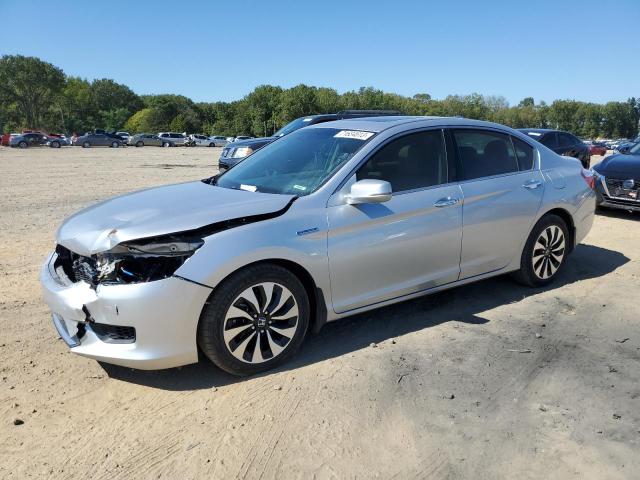 1HGCR6F55FA010312 - 2015 HONDA ACCORD HYBRID EXL SILVER photo 1