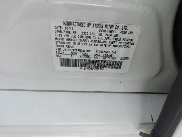 JN1BV7AP6FM332284 - 2015 INFINITI Q50 BASE 白色 照片 12