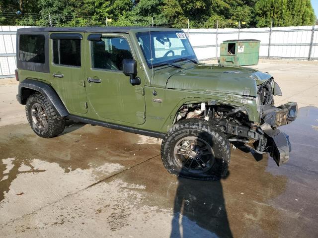 1C4BJWEG6GL228186 - 2016 JEEP WRANGLER U SAHARA GREEN photo 4
