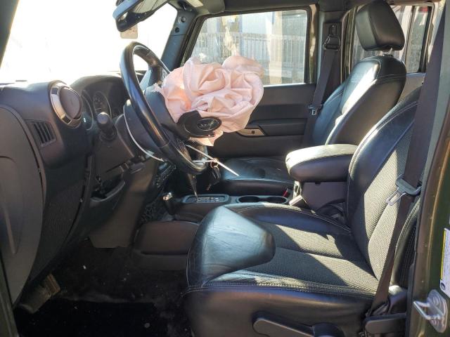 1C4BJWEG6GL228186 - 2016 JEEP WRANGLER U SAHARA GREEN photo 7