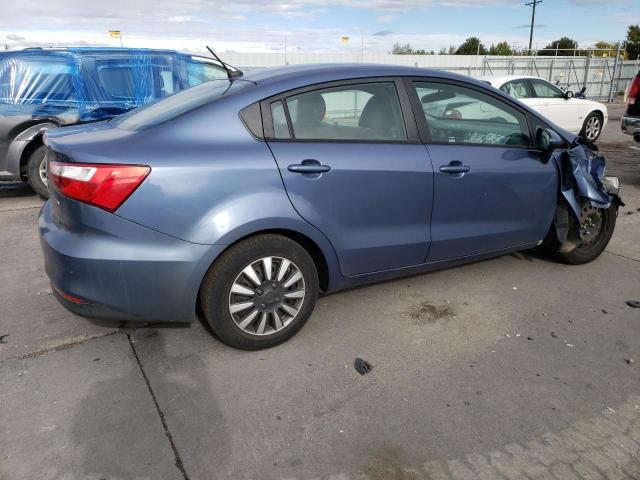 KNADM4A3XG6540031 - 2016 KIA RIO LX BLUE photo 3