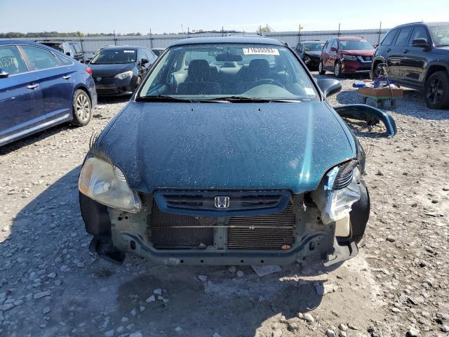 1HGEJ6127VL133612 - 1997 HONDA CIVIC DX GREEN photo 5