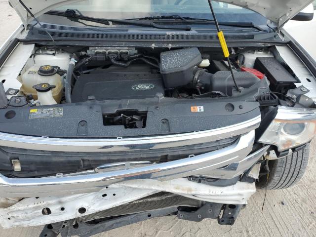 2FMDK3JC0DBA97660 - 2013 FORD EDGE SEL WHITE photo 12