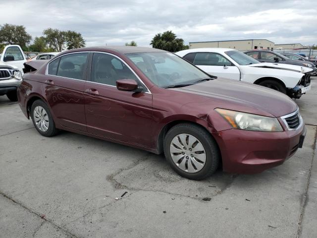 1HGCP2F33AA073656 - 2010 HONDA ACCORD LX BURGUNDY photo 4