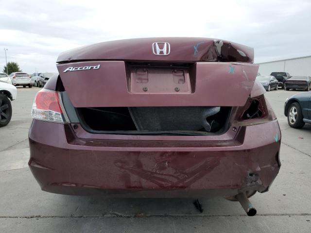 1HGCP2F33AA073656 - 2010 HONDA ACCORD LX BURGUNDY photo 6