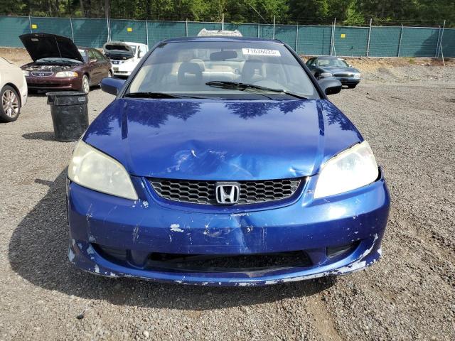 1HGEM22554L025139 - 2004 HONDA CIVIC LX Mavi foto 5