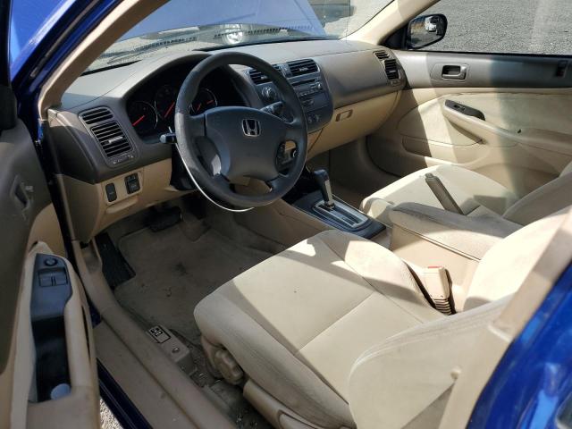 1HGEM22554L025139 - 2004 HONDA CIVIC LX Mavi foto 8