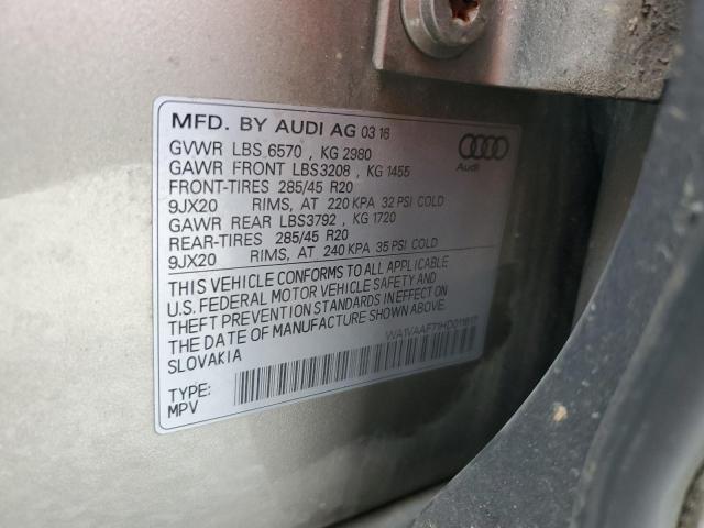 WA1VAAF71HD011617 - 2017 AUDI Q7 PRESTIGE GOLD photo 13