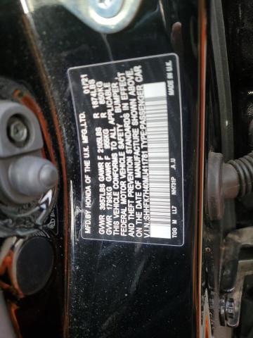 SHHFK7H40MU411781 - 2021 HONDA CIVIC SPORT 黑色 照片 12