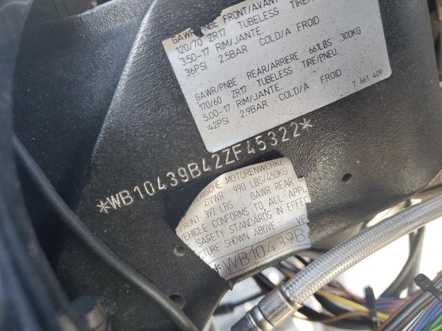 WB10439B42ZF45322 - 2002 BMW R1150 R BLACK photo 9