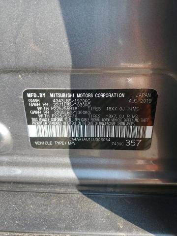 JA4AR3AU1LU006054 - 2020 MITSUBISHI OUTLANDER ES Մոխրագույն լուսանկար 13