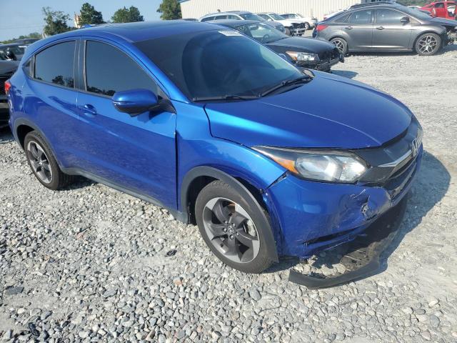 3CZRU6H55JM721048 - 2018 HONDA HR-V EX BLUE photo 4