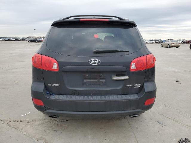 5NMSH13E79H266174 - 2009 HYUNDAI SANTA FE SE BLACK photo 6