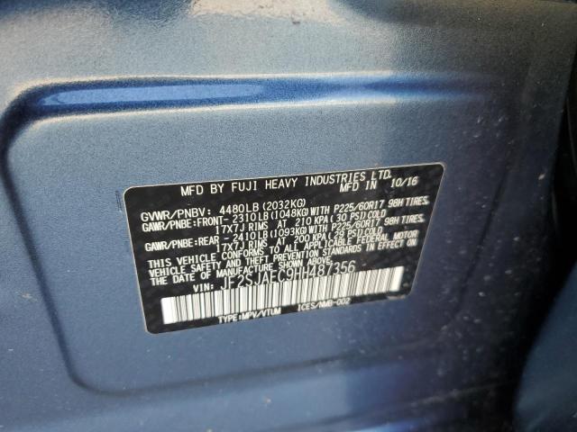 JF2SJAEC9HH487356 - 2017 SUBARU FORESTER 2.5I PREMIUM ლურჯი ფოტო 13