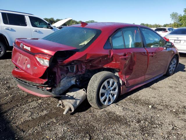 JTDEPMAE9NJ228289 - 2022 TOYOTA COROLLA LE RED photo 3