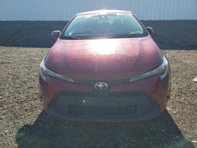 JTDEPMAE9NJ228289 - 2022 TOYOTA COROLLA LE RED photo 5
