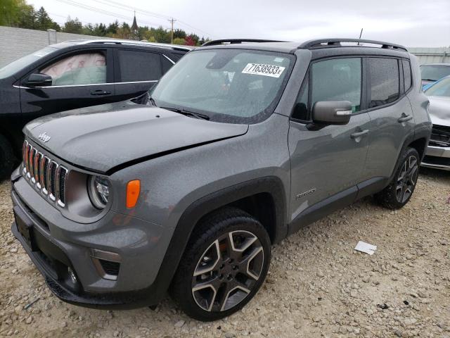 ZACNJDD1XMPN34827 - 2021 JEEP RENEGADE LIMITED GRAY photo 1