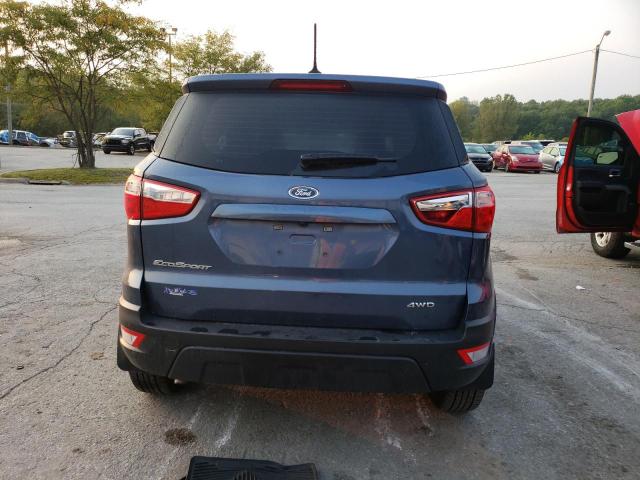 MAJ6S3FL5NC475940 - 2022 FORD ECOSPORT S BLUE photo 6