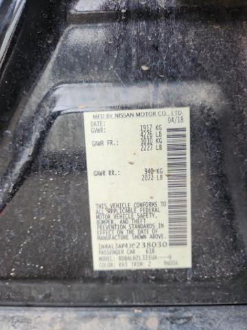 1N4AL3AP4JC238030 - 2018 NISSAN ALTIMA 2.5 黑色 照片 13