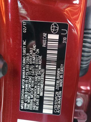 NMTKHMBX8JR004281 - 2018 TOYOTA C-HR XLE Қызыл фото 13