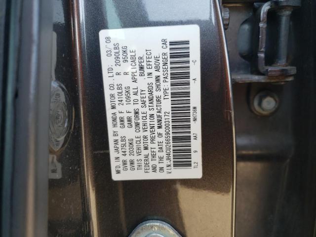 JH4CU26659C003172 - 2009 ACURA TSX GRAY photo 12