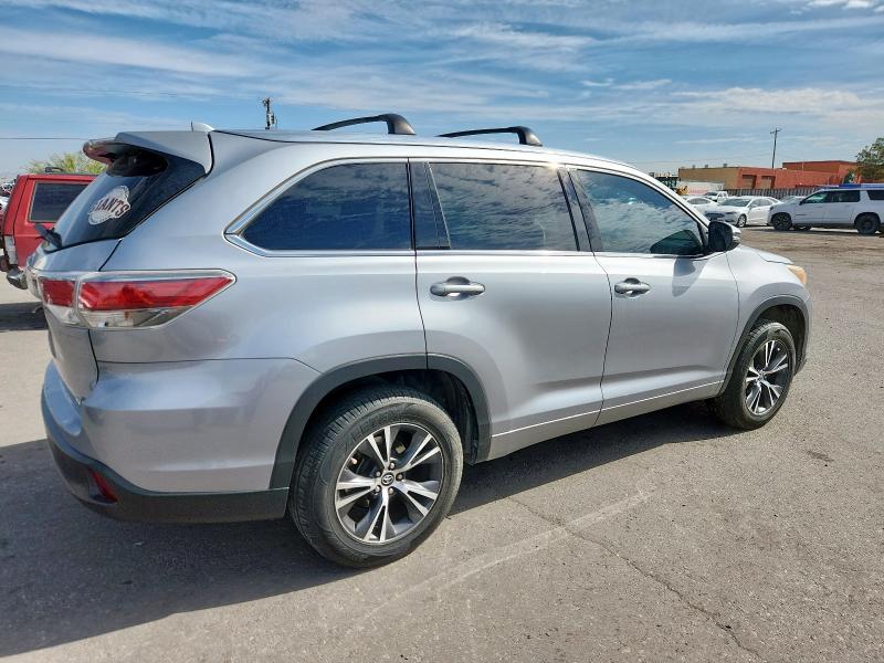 5TDKKRFH4GS503087 - 2016 TOYOTA HIGHLANDER XLE ვერცხლისფერი ფოტო 3
