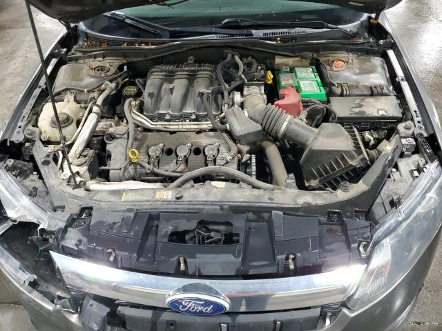 3FAHP0CG1AR334665 - 2010 FORD FUSION SEL GRAY photo 11