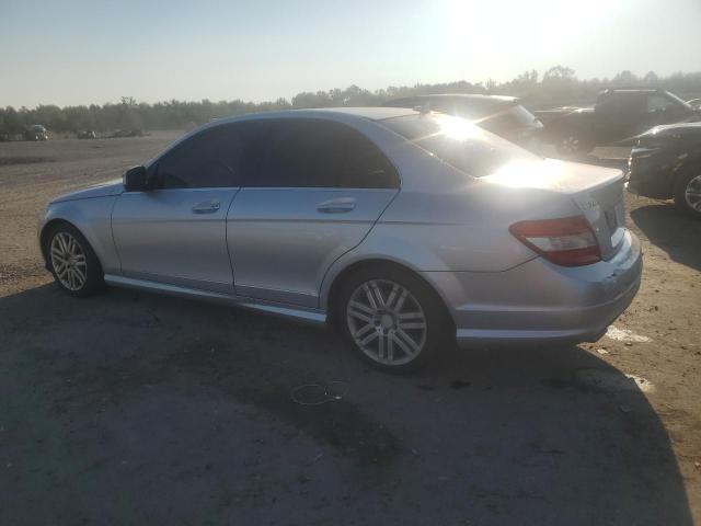 WDDGF81X48F090436 - 2008 MERCEDES-BENZ C 300 4MATIC SILVER photo 2